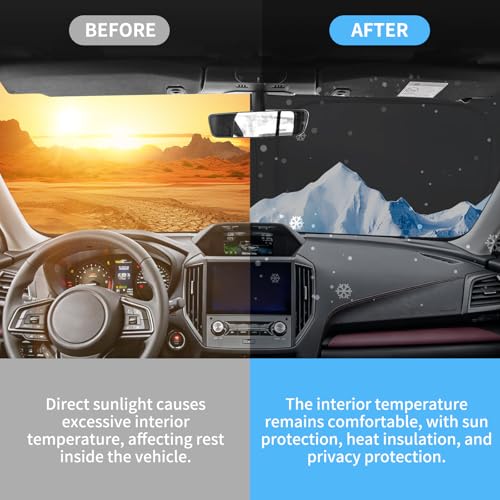 Full Set 8 PCS Window Shades for Subaru Forester 2019-2024 Accessories, Car Full Windshield Side Rear Window Sun Shade Covers, Sun UV & Privacy Protection, for Camping Napping Daily Leisure - size: For Subaru Forester 2019-2024