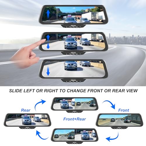 Haloview Byte Tango BT16-V1 1080P Mirror Dashcam & Wireless Rearview Camera System with Blind Spot Detection (BSD) for RV (Height 9.2-13.1ft) - BT16-V1