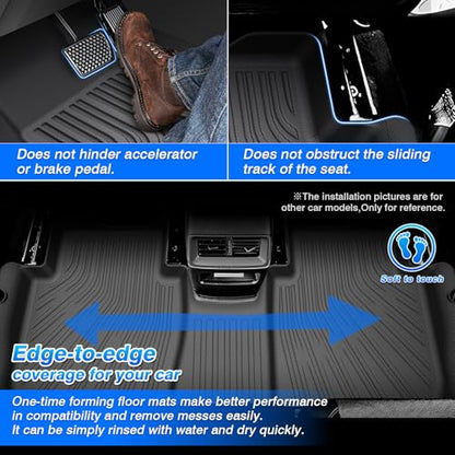 Cartist Floor Mats & Cargo Liner Fit for Nissan Armada 2025/Infiniti QX80 7 Seats Accessories All Weather Cargo Liners Carpet Protection - size: 5)Nissan Armada/QX80【25-26】7 Seats Full set