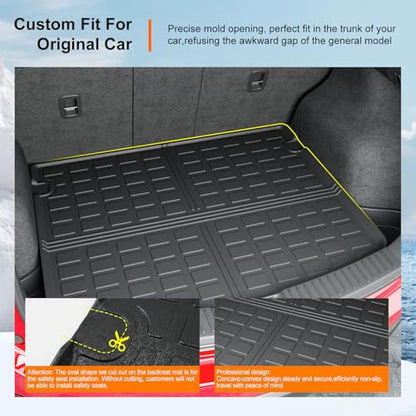 powoq Trunk Mat Compatible with 2023-2025 Mazda CX-5 Cargo Liner All Weather Protection Cargo Mat Replacement for Mazda CX-5 2023-2025 Accessories