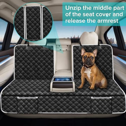 Dog Car Seat Cover Compatible with Volvo XC40 XC60 S60 S90 Back Seat Accessories, Waterproof Pet Bench Backseat Covers with Non-Slip Backing - 2026 New