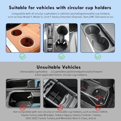 Car Tray & Car Desk for Laptop with 360° Rotating Wooden Car Laptop Mount Car Table Car Food Tray – Universal Steering Wheel Table for Tesla Model Y/3/S, Ford F-150 Explorer & Most Vehicles - size: Center Consoles Car Tray