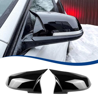 Side Mirror Cover Compatible with 3-Series F30 F31 F34 / 4-Series F32 F33 F36 / 2-Series F22 F23 / 1 Series F20 X1 E84 M2 F87 (Gloss Black, F22 F30 F32 F36) - color: Gloss Black, size: F22 F30 F32 F36