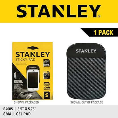 STANLEY S4005 3.5" x 5.75" Extra-Strong Anti-Slip Grip Dashboard Gel Pad for Cell Phone, Tablet, GPS, Keys or Sunglasses - size: Small, style: Single