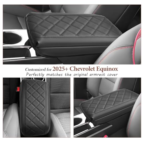 SKTU 2025 2026 Chevy Equinox Accessories Center Console Cover for 2025 2026 Chevrolet Equinox (LT/ACTIV/RS) Armrest Cover 2025 2026 Equinox Armrest Pad 2025 2026 Chevy Equinox Center Console Cushion - color: for 2025 2026 Equinox