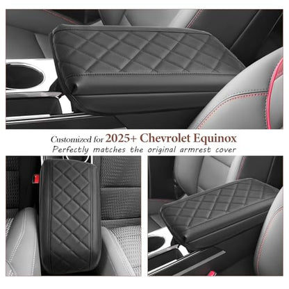 SKTU 2025 2026 Chevy Equinox Accessories Center Console Cover for 2025 2026 Chevrolet Equinox (LT/ACTIV/RS) Armrest Cover 2025 2026 Equinox Armrest Pad 2025 2026 Chevy Equinox Center Console Cushion - color: for 2025 2026 Equinox