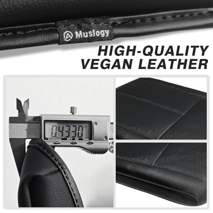 Muslogy Center Console Armrest Cover Fit for Chevy Silverado/Tahoe & GMC Sierra/Yukon 2007-2013 Accessories, Comfort Armrest Pad Console Lid Cushion Vegan Leather Regular Thick(Jump Seat ONLY) - size: 1) 07-13 |Slv&Tahoe&Sra&Yukon| Jump Seat, Regular