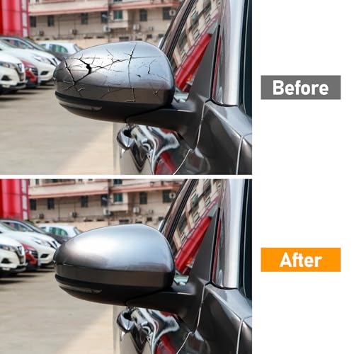 Moonlinks Compatible with Nissan Sentra 2020 2021 2022 2023 2024 Side Mirror Cover Replacement, Gray Right Passenger Side Clip-on Mirror Cap for Sentra S/SR/SV/Sense/Advance/Exclusive - color: Right Gray