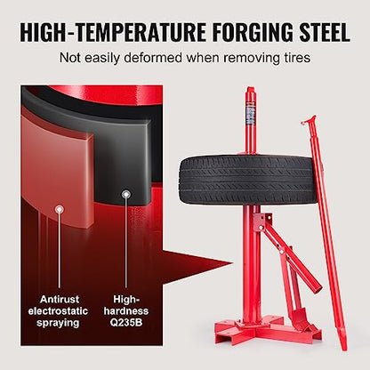VEVOR Manual Tire Changer, Portable Hand Bead Breaker Mounting Tool for 8"-16" Tires, Compatible with Car Truck Trailer, Tire Mounting Machine for Home Garage Small Auto Shop - style: Tire Changer