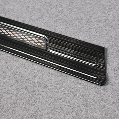 Beautost Fit for Honda CRV CR-V 2023 2024 2025 2026 Outside Door Sill Scuff Plate Guard Cover Trims (Black) - color: Black