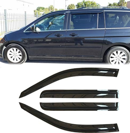 Rainproof Side Window Wind Deflectors for 2008-2010 Honda Odyssey, Guard Sets,Nice Looking Window Visors for Cars,Vent Deflector for 2008-2010 Honda Odyssey 94083 - size: 2008-2010 Honda Odyssey