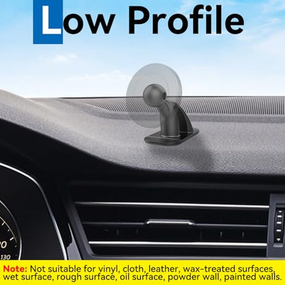 3 Pack Sticky 17mm Ball Mount for Car Mount Adhesive Replacement Magnetic Phone Holder MagSafe Mounting Base Dashboard Sticker 3M VHB Tape - style: 3 Pack