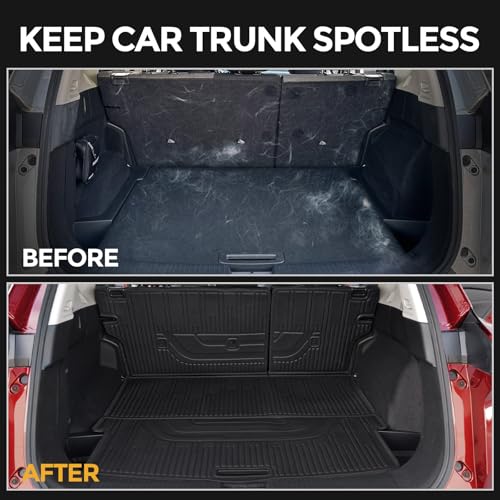 Cargo Mat for Nissan Rogue 2026 2025 2024-2021 Accessories, Full Coverage All Weather Trunk Cargo Liner with Backrest Protectors & Storage Mats