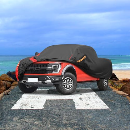 Car Cover Outdoor Automobiles Waterproof All Weater, Universal Fit (Length Up to 240 inch) XL+ - color: 4 Truck Cover, size: T3 Fit Truck Length up 230-242 inch