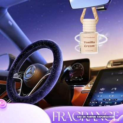 Car Air Freshener Diffuser, Hanging Car Scents Air Freshener, Car Fresheners Long Lasting, Essential Oil Diffuser, Fragrance Oil, 4pcs