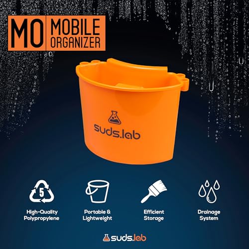 Suds Lab Car Wash Organizer - Detailer Cleaning Caddy and Multipurpose Hanging Organizer Attachment for Home, Garden, Camping, Fishing Tools, Universal Fit