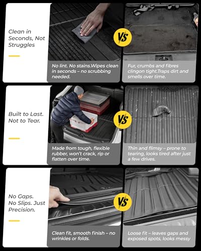 3W Cargo Liner for Nissan Murano 2025 2026, Custom Fit All Weather TPE Non-Slip Heavy Duty Trunk Mat for Murano, Black - size: 7.Murano|25|Cargo Liner