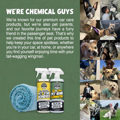 Chemical Guys Ghosted Pet Odor Eliminator 32 Oz Pet Smell Neutralizer For Car Interior, Carpet, Upholstery, Fabric Seats, Home, Furniture, Citrus Scent Spray Cleaner - size: 32 Fl Oz (Pack of 1)