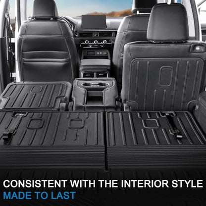 Kick Mats Backrest Mats for Honda Pilot 2026 2025 2024 2023, All Weather TPE 2nd Row Seat Back Protector Car Accessories for Pilot (Kick Mats) - style: Kick Mats
