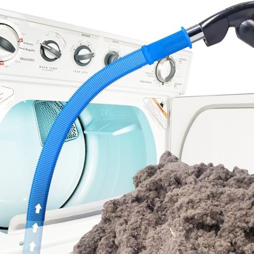 Sealegend Dryer Vent Cleaner Kit Vacuum Hose Attachment Compatible with Most Vacuum Cleaner, Quickly Lint Remover Cleaning Supplies - color: Blue