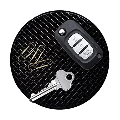 Car Dashboard Sticky Non Slip Pad, Anti-Slip Sticky Gel Mat for Cell Phone, Radar Detector, Tablet, GPS, Keys or Sunglasses, Small Round 3.5” – Pack of 2