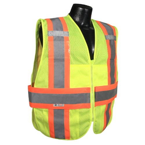Radians SV23-2ZGM-3X/5X Polyester Mesh Class-2 Expandable Two Tone Vest - color: Multi, size: One Size