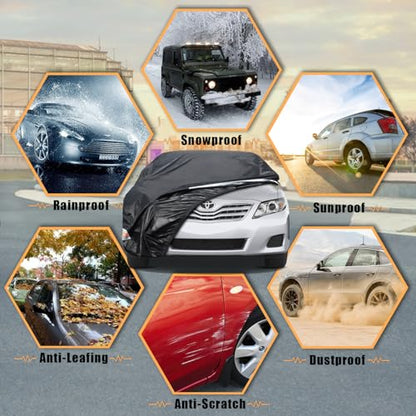 Toyota Car Cover Custom Fit for Toyota Camry/Solara, Waterproof Car Cover for Automobiles All Weather, Lightweight Full Exterior Cover Outdoor Sun Rain Dust Snow Wind Protection. - size: Custom Fit Toyota Camry/Solara