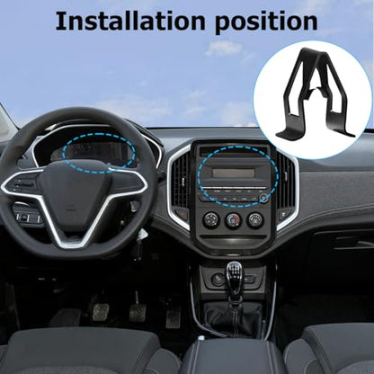 20PCS Car Dashboard Trim Clips, Metal U-Shaped Vehicle Front Console Dash Retainer, Automotive Dash Console Panel Fastener Replacement Accessories, Universal for SUV Truck Sedan - size: 20PCS