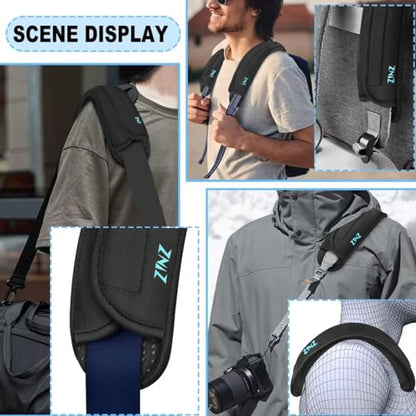 ZINZ 2-Pack Universal Shoulder Pad with Ultra Thick Cushion for Bag Luggage Bag Crossbody, Plus Long & Anti-Slip & Breathable,Drak Grey - color: Drak Grey