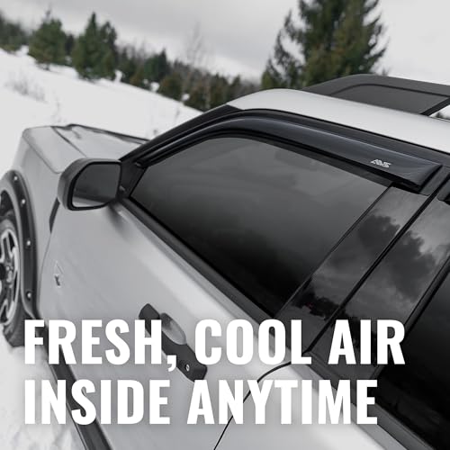 Auto Ventshade [AVS] Outside Mount Rain Guards for 92-11 Mercury Grand Marquis (Excl. Landau Roof); 98-11 Ford Crown Vic Short Rears; 03 Mercury Marauder | Window Vent Visors, 4 pcs. - Smoke | 94228
