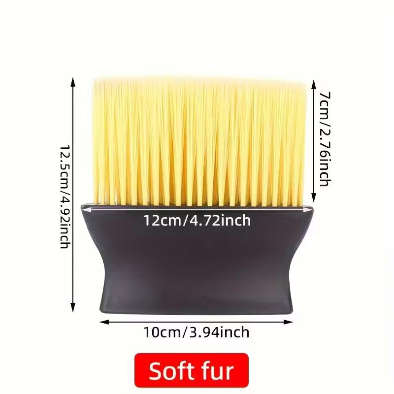 Dual-Head Car Interior Cleaning Brush, Soft & Hard Bristles for Air Vents, Dashboard, Buttons, and Crevices - Manual Detailing Tool with Ergonomic Handle（1pc）