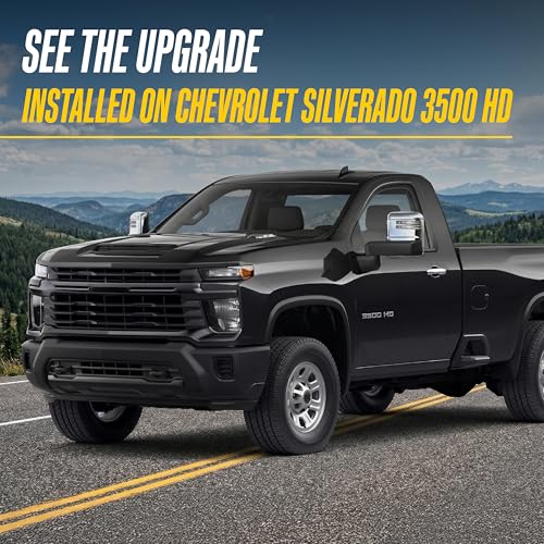 Trim Illusion Chrome Patented Door Handle Cover Overlay for 2019-2026 Chevrolet Silverado, Tahoe, Suburban & GMC Sierra, Yukon, Hummer EV | Easy No-Tool Install | US Patented