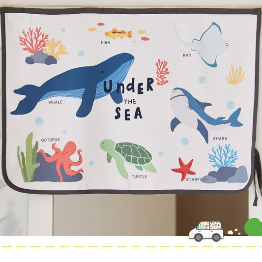 Magnetic Car Sun Shade Curtain for Side Window – Sun Blocker and UV Protector for Baby, Kids, and Pets – Universal Fit with Built-in Magnets for Steel-Framed Door (Sea Friends) - color: Sea Friends