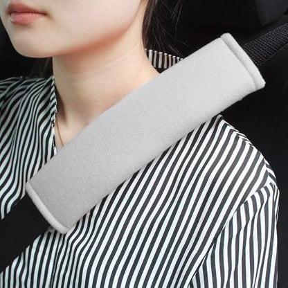 GAMPRO 2-Pack Universal Car Seat Belt Shoulder Pad Cover - Soft &Breathable Strap Cover for Adults and Kids (2Gray) - color: Gray