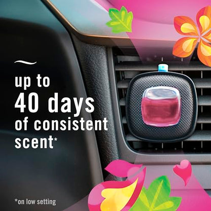 Febreze Car Odor-Fighting Air Freshener Vent Clip with Gain Scent, Island Fresh, 1 count