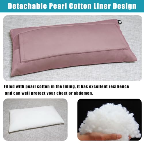 Super Soft Seatbelt Pillow, Seat Belt Pillow for Mastectomy Post-Surgery, Seat Belt Cushion for Heart Surgery Recovery, Hysterectomy Abdominal Incision Recovery Seatbelt (Pink, Large) - color: Pink