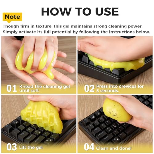 ASFSKY Car Cleaning Gel (Purple,Lavender) Cleaning Putty Universal Dust Cleaning Car Interior Cleaner Keyboard Dust Remover Car Slime Gifts for Men Women Girl（1 Pack） - color: Purple