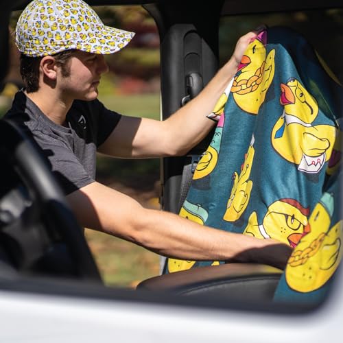 Sprints Athletic Running Towel, Full-Sized, Car Seat Cover - Performance Microfiber (Get Ducked) - color: Get Ducked