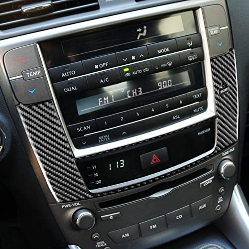 NVCNX Real Premium Carbon Fiber for Lexus IS250 is 250 IS350 2009-2013 / IS250C IS350C 2010-2015 2011 2012 2013 2014 Accessories Car Dashboard Navigation Panel Cover Interior Trim Sticker Decal 1PC - color: 09-13 Navigation Panel - a