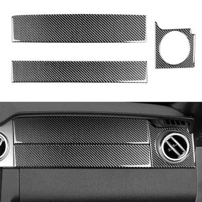 Passenger Instrument Dashboard Trim Cover Stickers Compatible with Ford Mustang GT Shelby 2005 2006 2007 2008 2009 Soft Carbon Fiber Car Accessories Decals - color: Co-pilot Dash-black