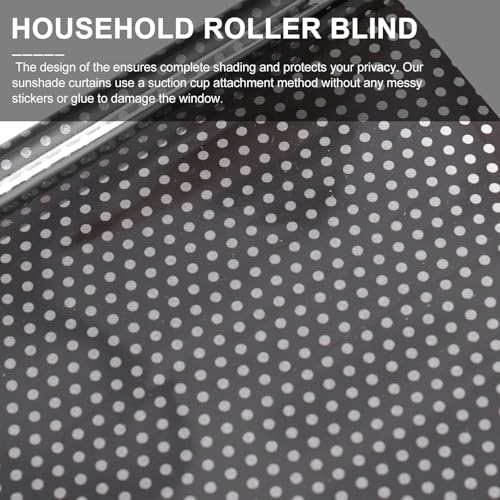 PATKAW (1 Pcs) Window Blinds, Blackout Shades No Drill, Suction Cup Temporary Roller Blind, Light Blocking Window Cover for Bedroom, Office, Nursery, Home Privacy, Travel, Rv and Car - size: Size 3