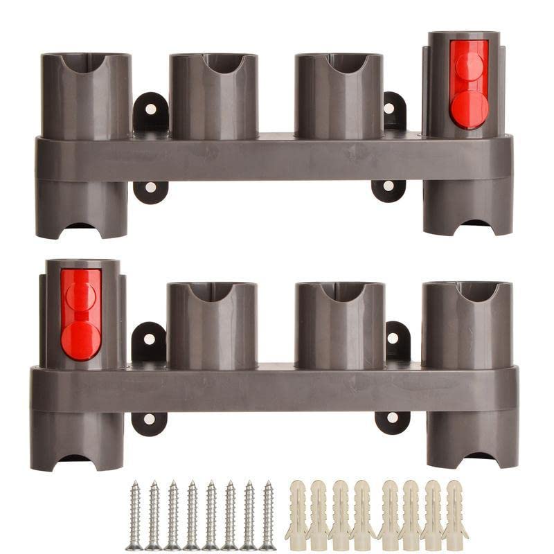 Attachments Holders Compatible with Dyson Gen 5 G5 V15 V12 V11 V10 V8 V7 Vacuum Cleaners – Double Mount with 10 Slots, Wall or Dock Installation, Durable ABS Plastic Design - style: Holder Attachments