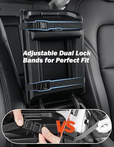 JOYTUTUS Universal Center Console Cover, Leather Arm Rest Covers Armrest Cover for Car, Middle Console Cover Lid, Car Arm Rest Cushion Pad for Most Vehicle, SUV, Car, Sedan, Car Black Accessories - size: 12.01" x 6.89"