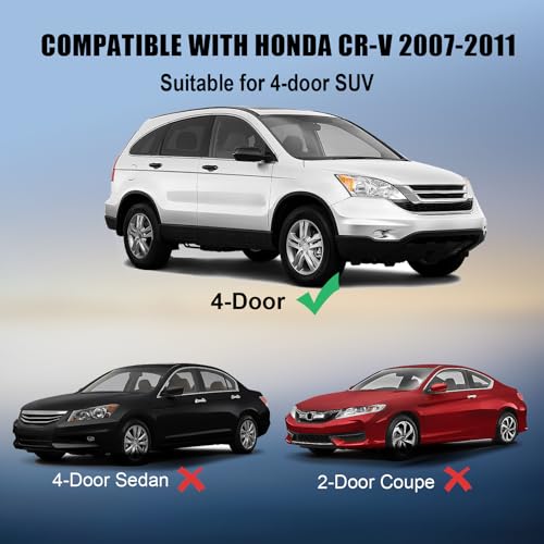 ItranMc Window Molding Trim for Honda CR-V/CRV 2007-2011,Chrome Outer Door Weatherstrip Window Seal Belt,Replace#72410-SWA-A01 72450-SWA-A01 72910-SWA-A01 72950-SWA-A01 - style: CR-V 2007-2011