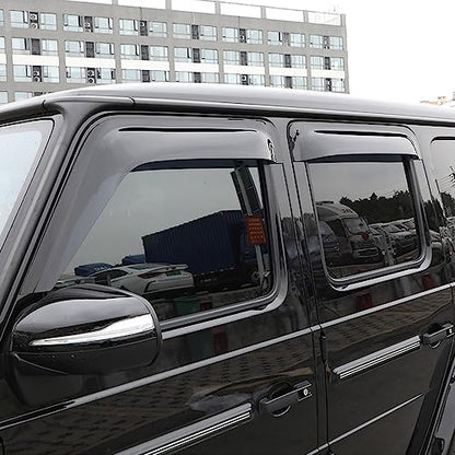 Car Side Window Vent Visor Deflectors Rain Guards 4-Piece Set for Mercedes Benz G-Class W464 G63 AMG G550 G500 2019-2026 Car Accessories