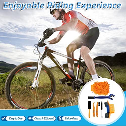 Bike Cleaning Brush Tool Kit - color: 7PCS Bike Cleaning Brush Tool Kit