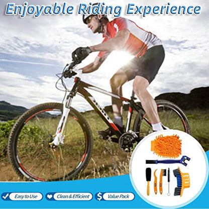 Bike Cleaning Brush Tool Kit - color: 7PCS Bike Cleaning Brush Tool Kit