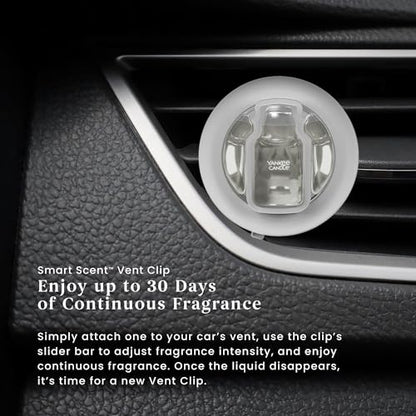 Yankee Candle Smart Scent Vent Clip Car Air Freshener, Adjustable Fragrance Strength, Long Lasting Up to 30 Days, Odor Neutralizing Car Fragrance, Iced Berry Lemonade (Pack of 4) - size: 1 Count (Pack of 4)