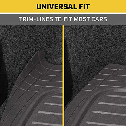 Cat Heavy Duty SUV Cargo Liner & Car Trunk Mat - Universal Trimmable All Weather Cargo Mats for Back of SUV - Black Cargo Cover Trunk Cover 53" x 36.25"