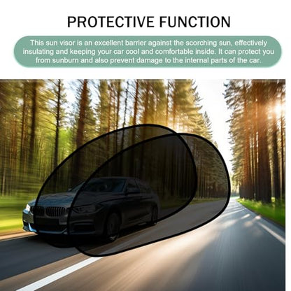 2PCS Universal Auto Window Shade, Car Sunshade, Baby Side Window Car Sun Shades, Blocks Over 98% of Harmful UV Rays, Provides Glare and UV Protection